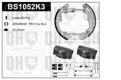 QUINTON HAZELL bs1052k3 -  Комплект тормозов, барабанный тормозной механизм